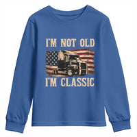 I'm Not Old I'm Classic Youth Sweatshirt Vintage Distressed Big Rig 18 Wheeler Driver