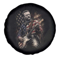 Teddy Roosevelt Playing Guitar 4th of July Spare Tire Cover