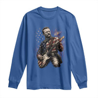 Teddy Roosevelt Playing Guitar 4th of July Long Sleeve Shirt