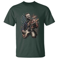 Teddy Roosevelt Playing Guitar 4th of July T Shirt