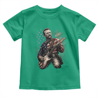 Teddy Roosevelt Playing Guitar 4th of July Toddler T Shirt
