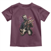 Teddy Roosevelt Playing Guitar 4th of July Toddler T Shirt