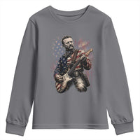 Teddy Roosevelt Playing Guitar 4th of July Youth Sweatshirt