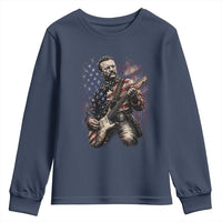 Teddy Roosevelt Playing Guitar 4th of July Youth Sweatshirt