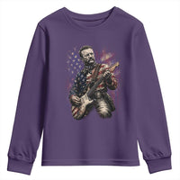 Teddy Roosevelt Playing Guitar 4th of July Youth Sweatshirt