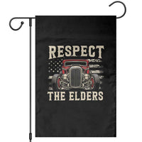 Respect The Elders Garden Flag 1932 American Classic Hotrod