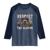 Respect The Elders Raglan Shirt 1932 American Classic Hotrod