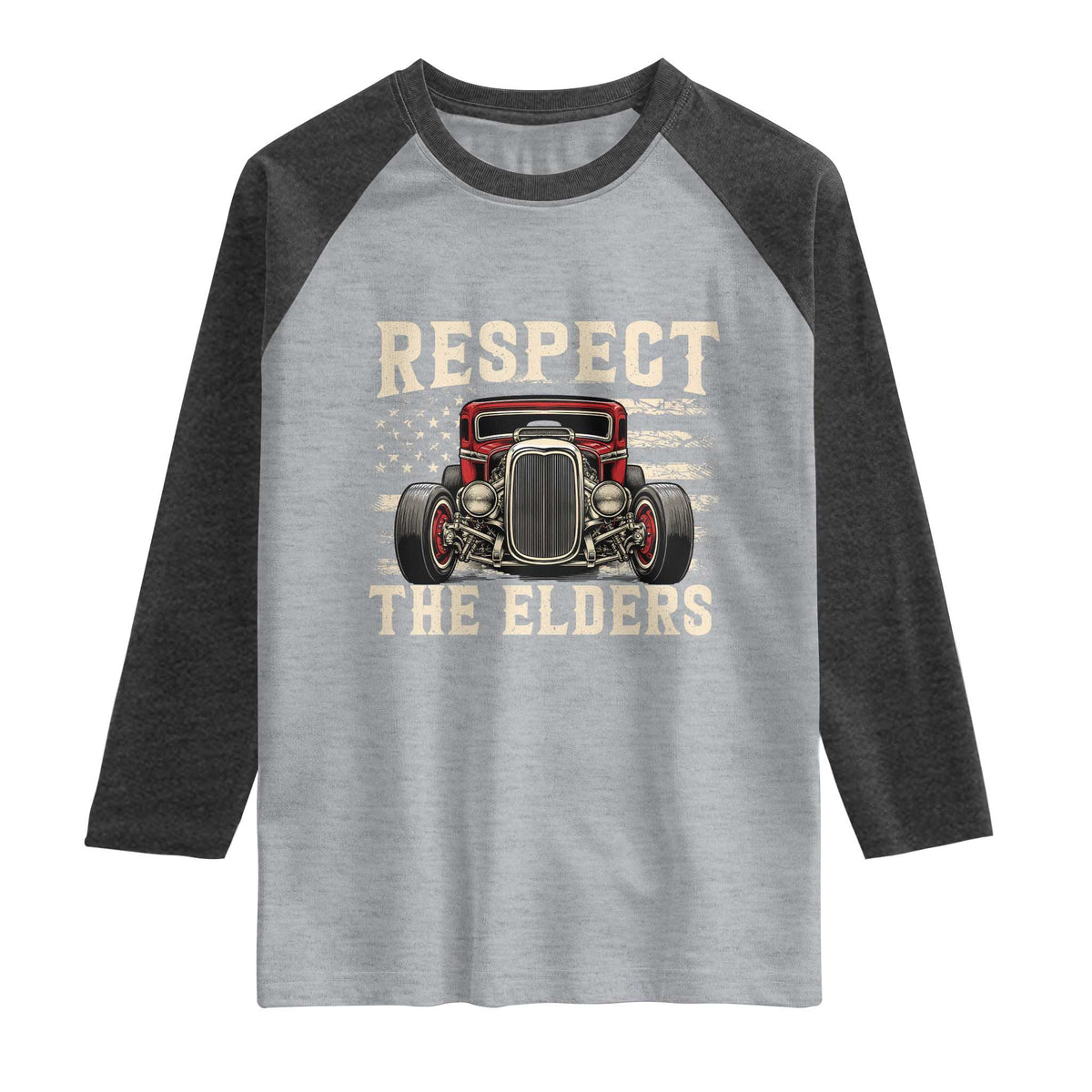 Respect The Elders Raglan Shirt 1932 American Classic Hotrod
