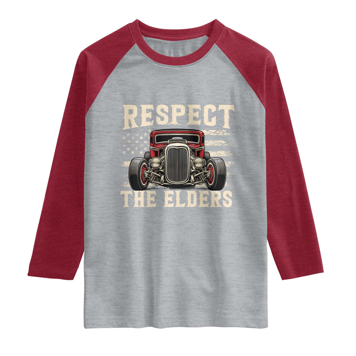 Respect The Elders Raglan Shirt 1932 American Classic Hotrod
