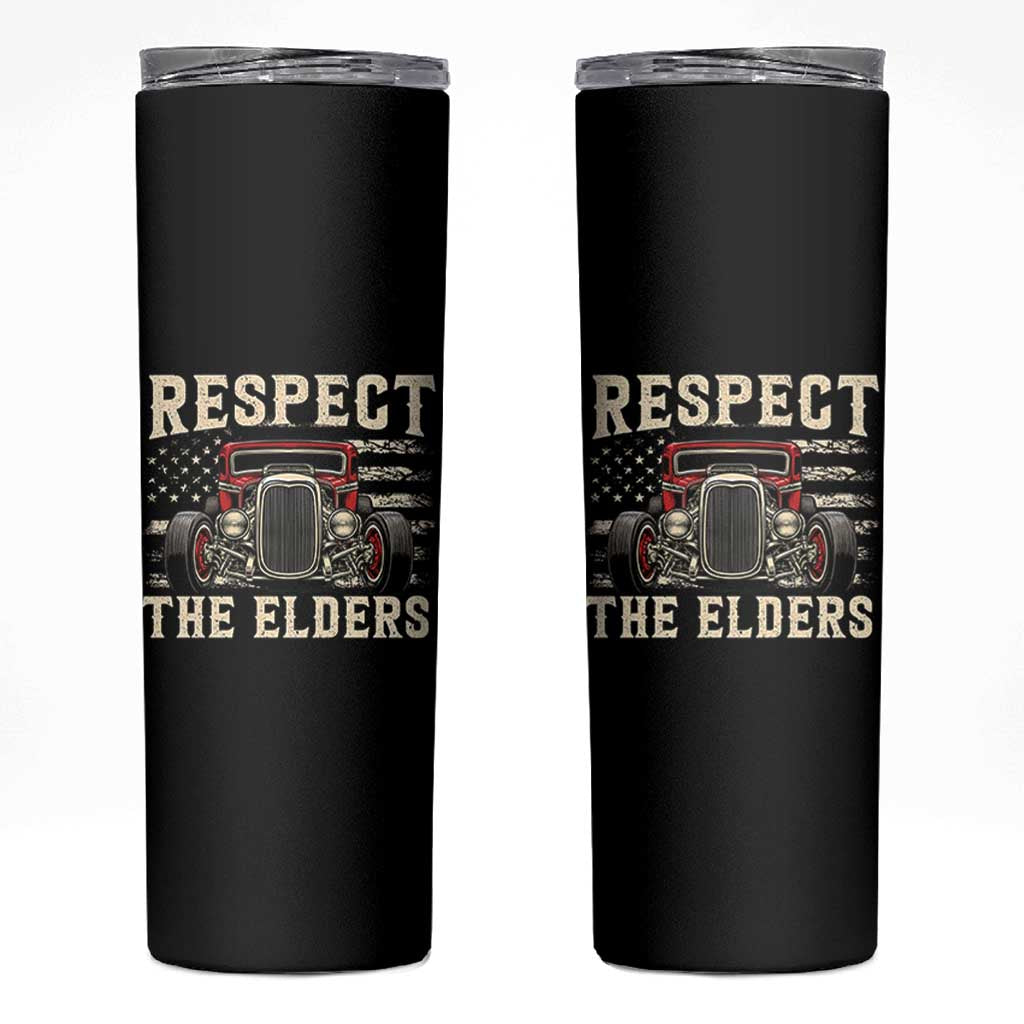 Respect The Elders Skinny Tumbler 1932 American Classic Hotrod