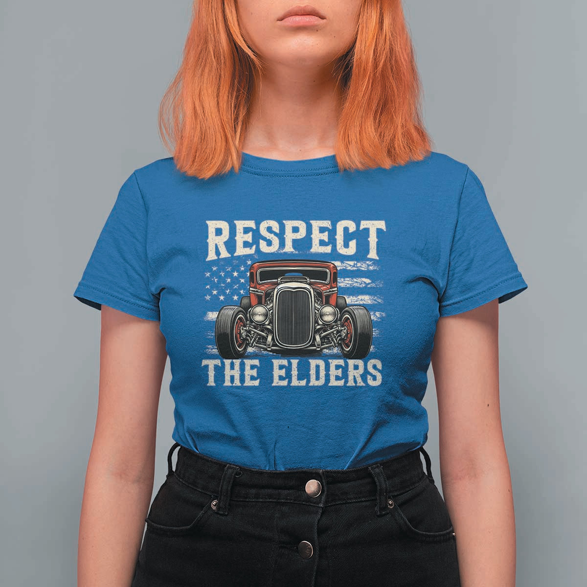 Respect The Elders T Shirt For Women 1932 American Classic Hotrod