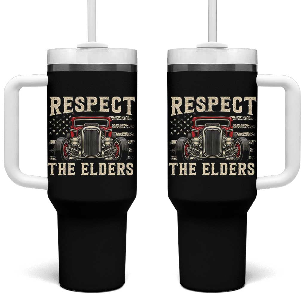 Respect The Elders Tumbler With Handle 1932 American Classic Hotrod