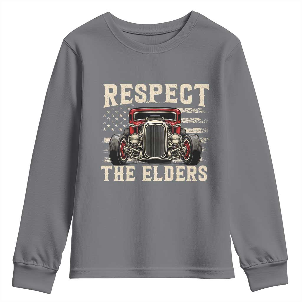 Respect The Elders Youth Sweatshirt 1932 American Classic Hotrod