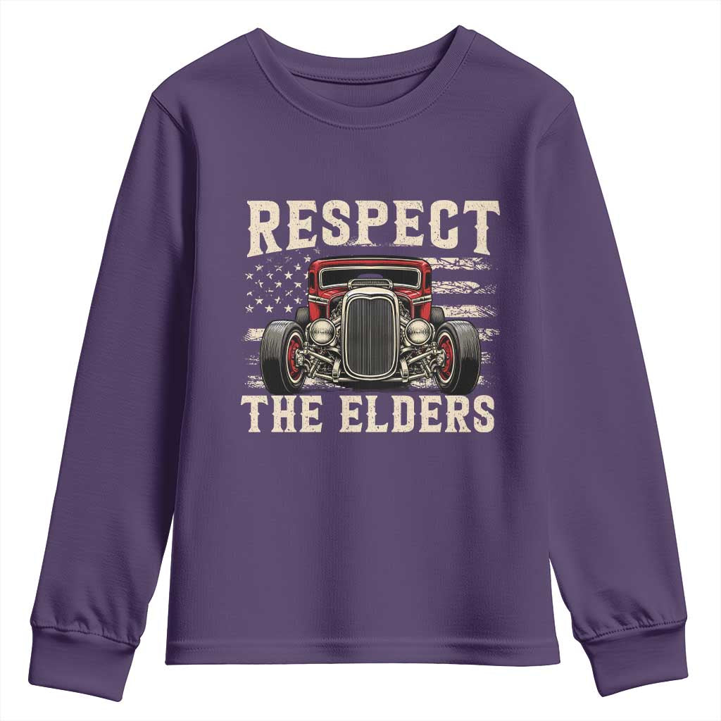 Respect The Elders Youth Sweatshirt 1932 American Classic Hotrod