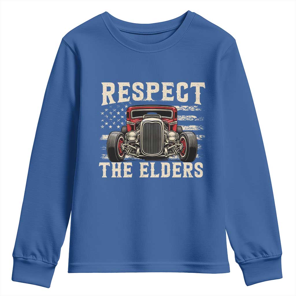 Respect The Elders Youth Sweatshirt 1932 American Classic Hotrod