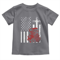 Classic Big Block Blower Toddler T Shirt Patriotic Racing Engine American Flag Christian Cross
