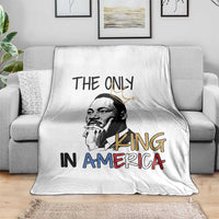 Martin Luther King Jr Throw Blanket The Only King An America - Wonder Print Shop