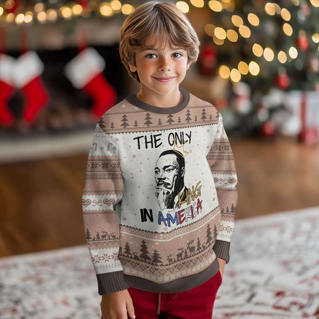 Martin Luther King Jr Ugly Christmas Sweater The Only King An America - Wonder Print Shop