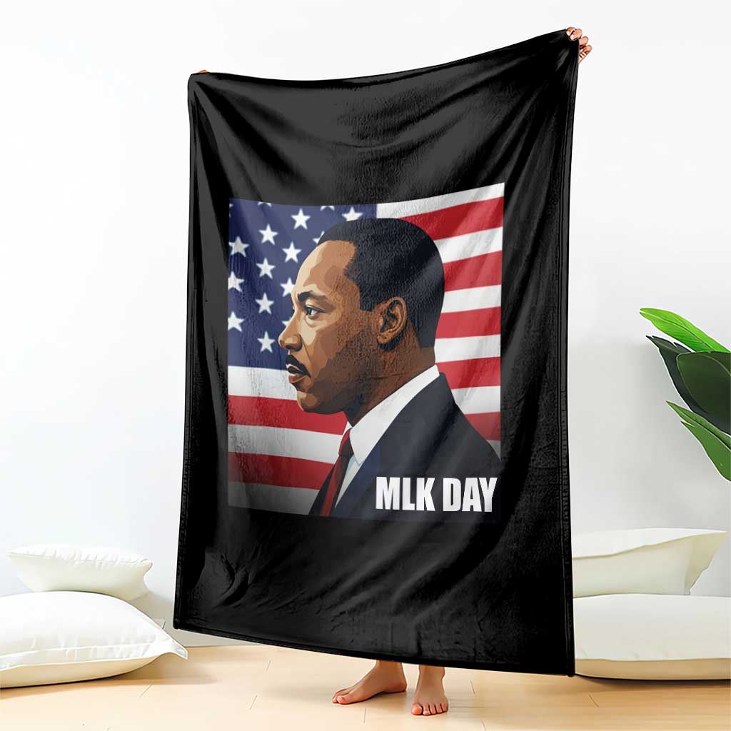 Martin Luther King Jr Throw Blanket Human Rights - Wonder Print Shop