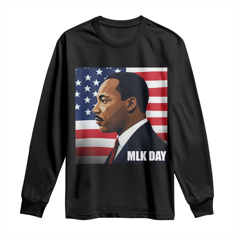 Martin Luther King Jr Long Sleeve Shirt Human Rights - Wonder Print Shop