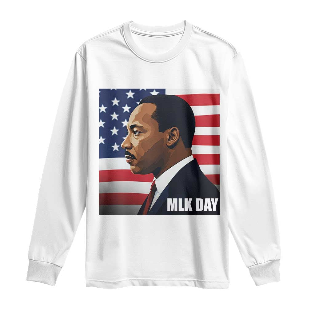 Martin Luther King Jr Long Sleeve Shirt Human Rights - Wonder Print Shop