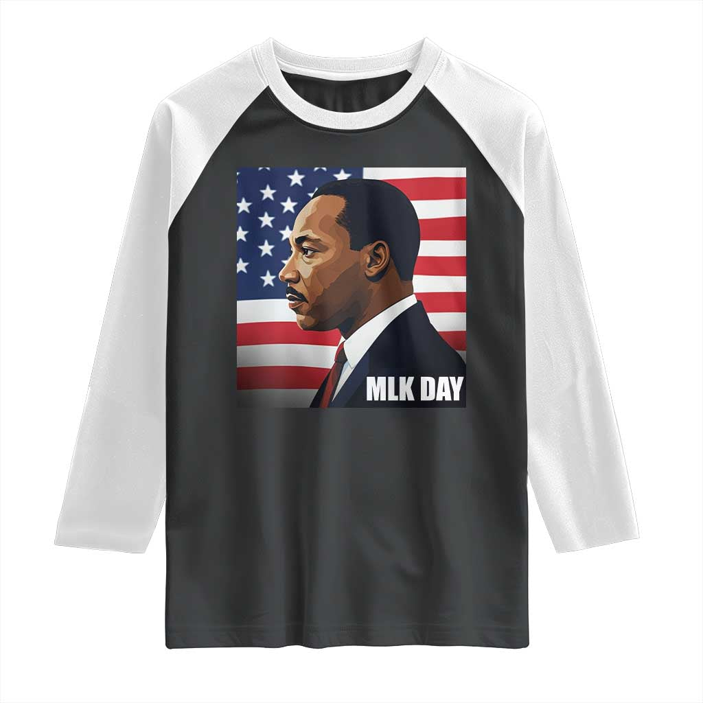 Martin Luther King Jr Raglan Shirt Human Rights - Wonder Print Shop