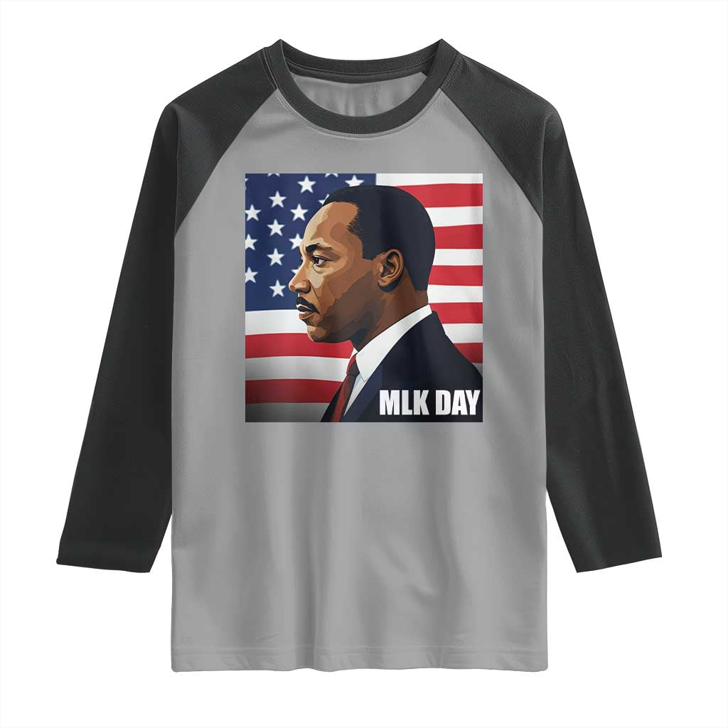 Martin Luther King Jr Raglan Shirt Human Rights - Wonder Print Shop