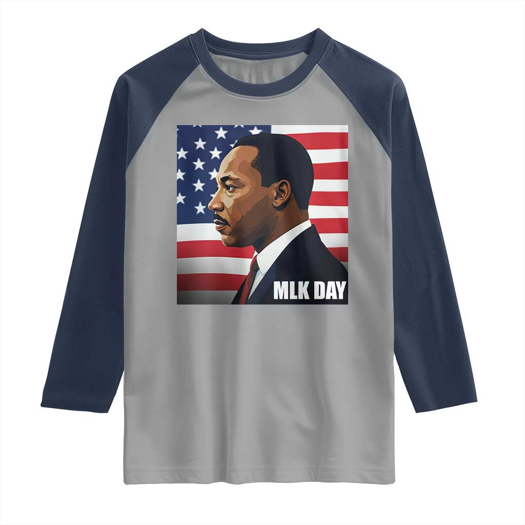 Martin Luther King Jr Raglan Shirt Human Rights - Wonder Print Shop