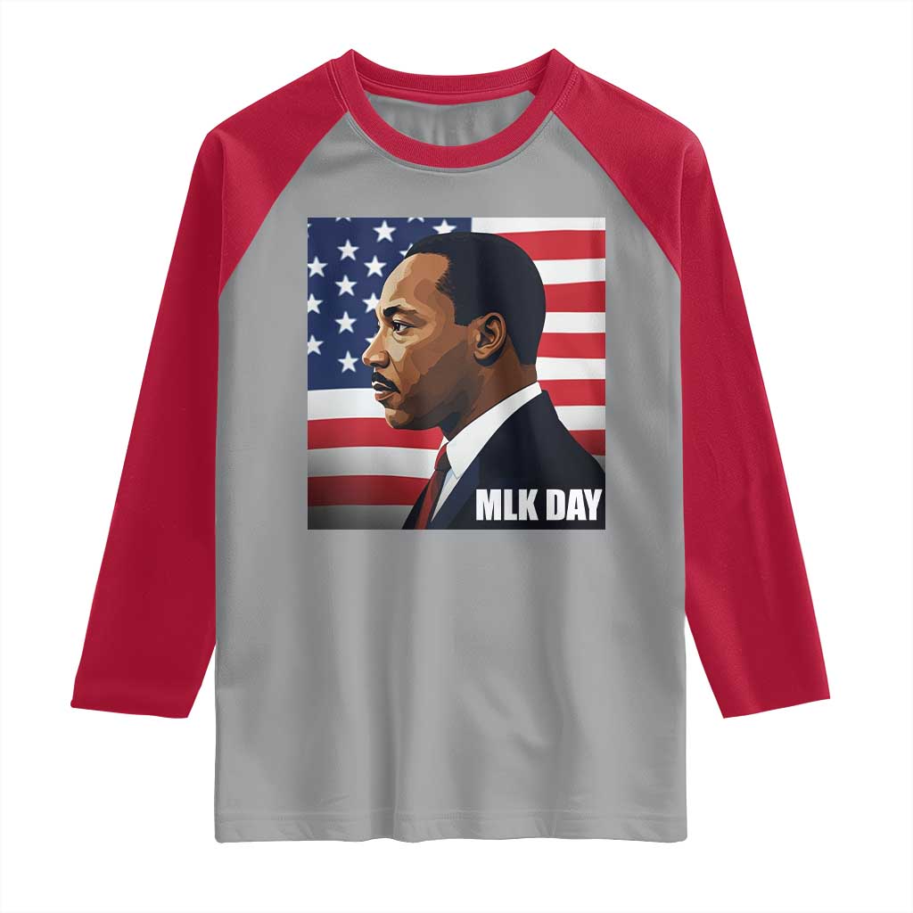 Martin Luther King Jr Raglan Shirt Human Rights - Wonder Print Shop