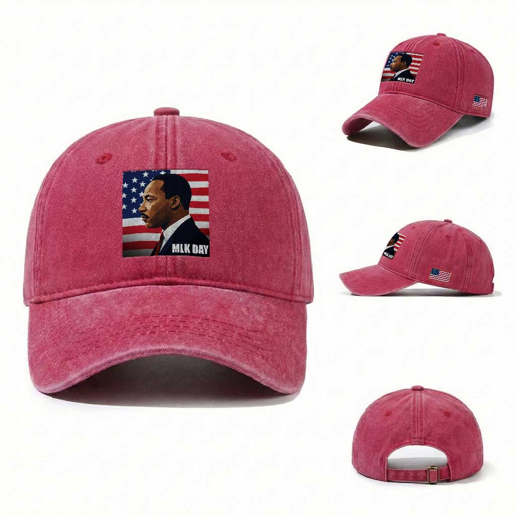Martin Luther King Jr Washed Cotton Baseball Cap Human Rights