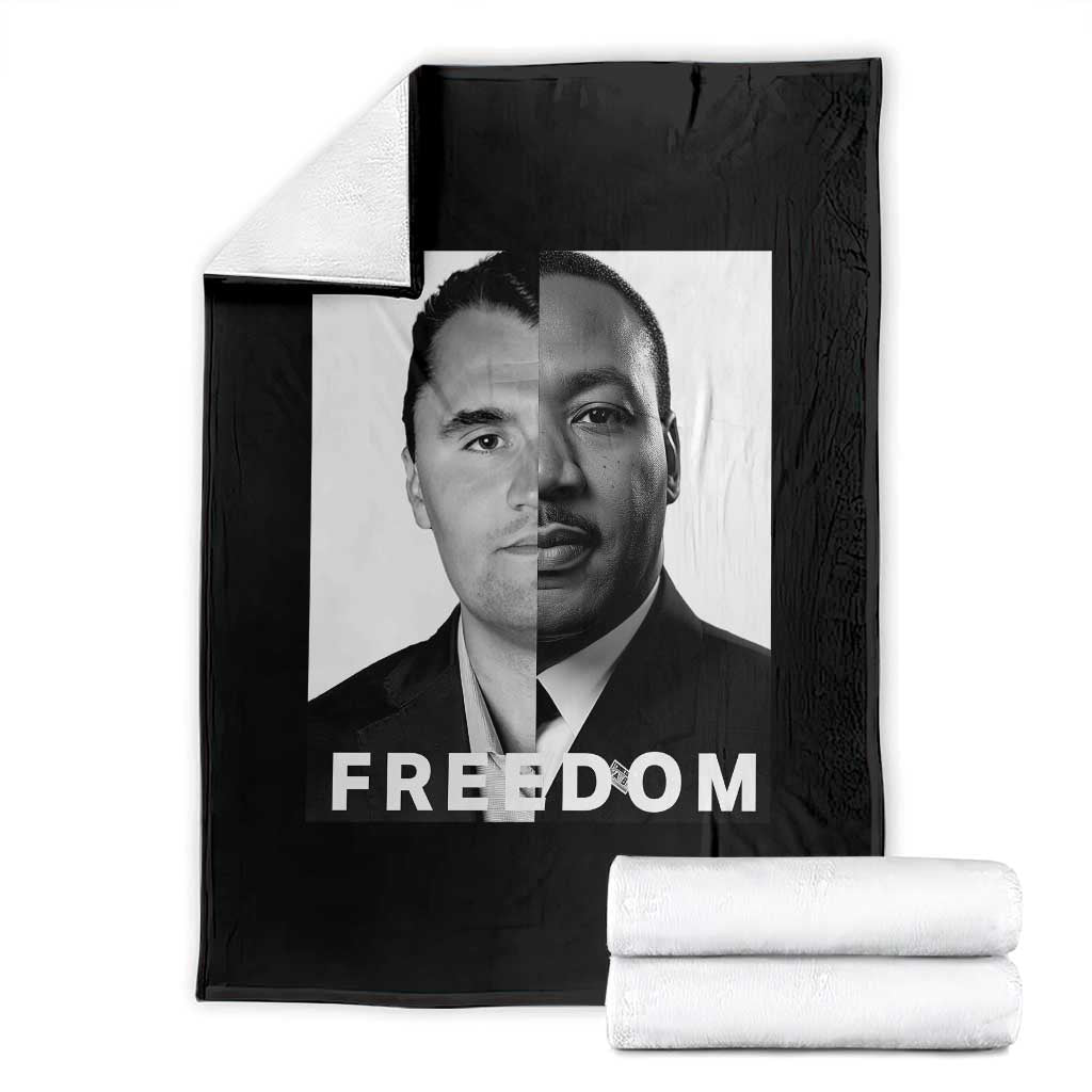 Freedom Charlie Kirk Throw Blanket Martin Luther King Jr - Wonder Print Shop