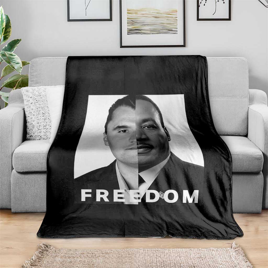 Freedom Charlie Kirk Throw Blanket Martin Luther King Jr - Wonder Print Shop