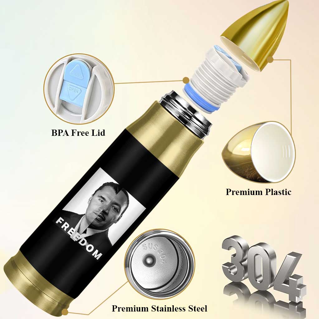 Freedom Charlie Kirk Bullet Tumbler Martin Luther King Jr - Wonder Print Shop