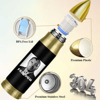 Freedom Charlie Kirk Bullet Tumbler Martin Luther King Jr - Wonder Print Shop