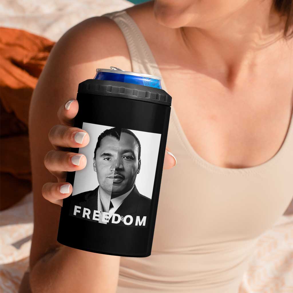 Freedom Charlie Kirk 4 in 1 Can Cooler Tumbler Martin Luther King Jr - Wonder Print Shop
