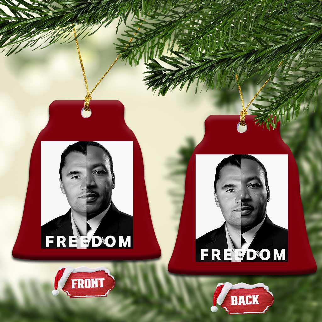 Freedom Charlie Kirk Ceramic Ornament Martin Luther King Jr - Wonder Print Shop