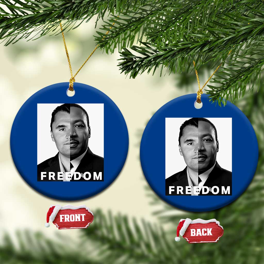 Freedom Charlie Kirk Ceramic Ornament Martin Luther King Jr - Wonder Print Shop