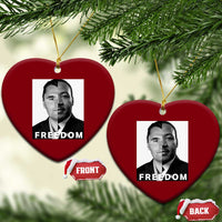 Freedom Charlie Kirk Ceramic Ornament Martin Luther King Jr - Wonder Print Shop