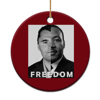 Freedom Charlie Kirk Ceramic Ornament Martin Luther King Jr - Wonder Print Shop