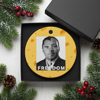 Freedom Charlie Kirk Ceramic Ornament Martin Luther King Jr - Wonder Print Shop