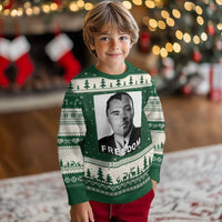 Freedom Charlie Kirk Ugly Christmas Sweater Martin Luther King Jr - Wonder Print Shop
