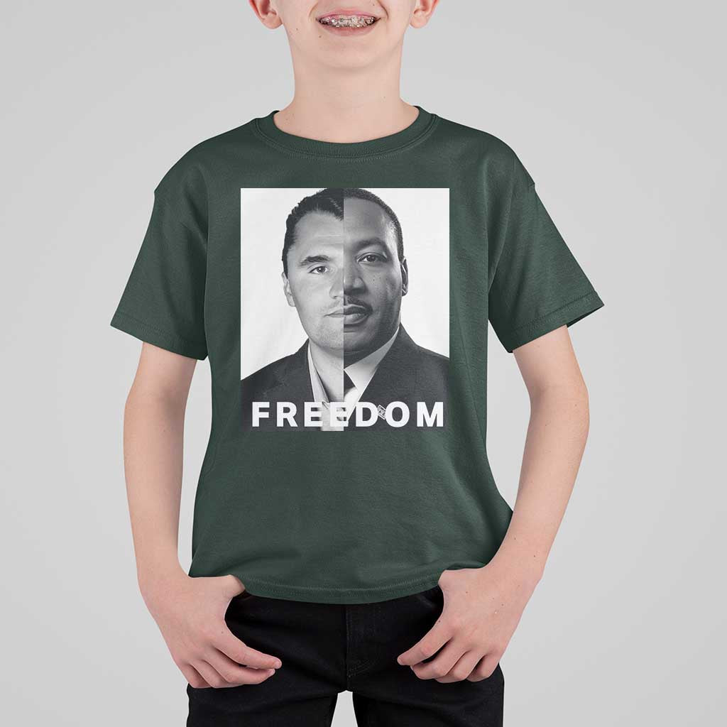 Freedom Charlie Kirk T Shirt For Kid Martin Luther King Jr - Wonder Print Shop