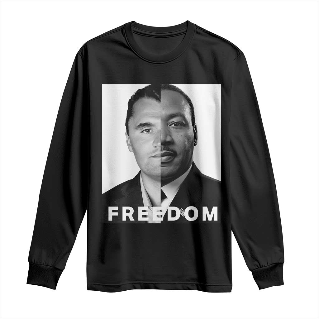 Freedom Charlie Kirk Long Sleeve Shirt Martin Luther King Jr - Wonder Print Shop