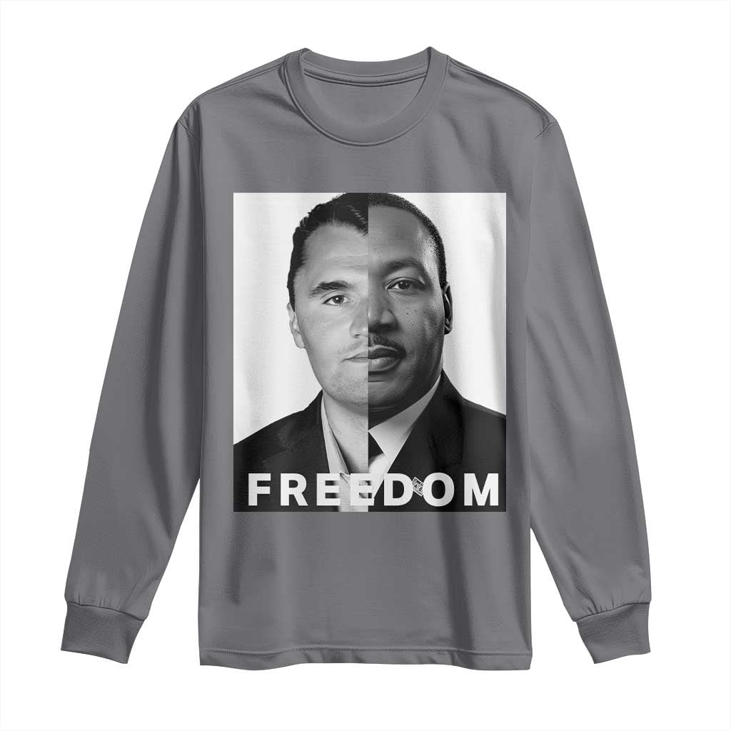 Freedom Charlie Kirk Long Sleeve Shirt Martin Luther King Jr - Wonder Print Shop