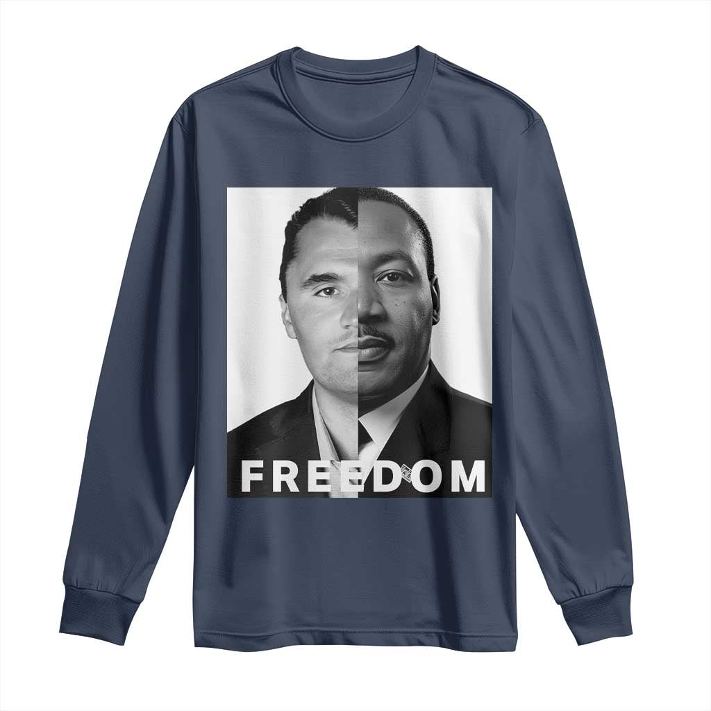 Freedom Charlie Kirk Long Sleeve Shirt Martin Luther King Jr - Wonder Print Shop