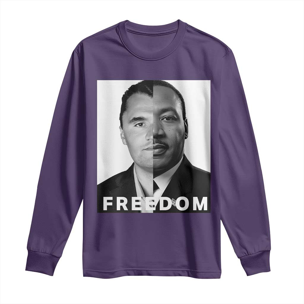 Freedom Charlie Kirk Long Sleeve Shirt Martin Luther King Jr - Wonder Print Shop