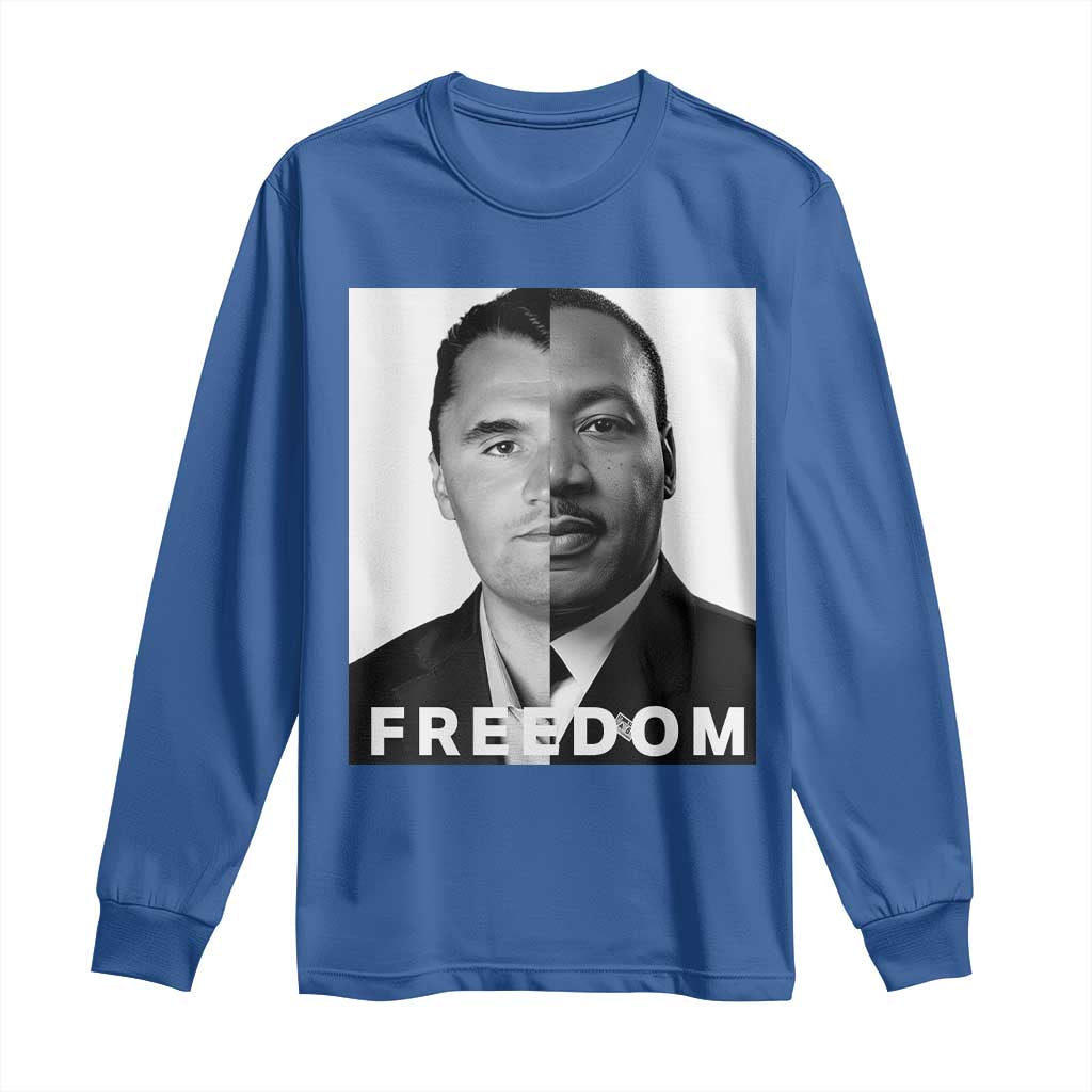 Freedom Charlie Kirk Long Sleeve Shirt Martin Luther King Jr - Wonder Print Shop