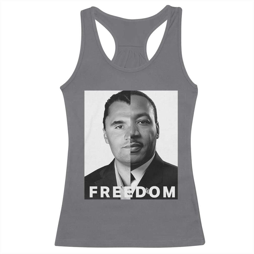 Freedom Charlie Kirk Racerback Tank Top Martin Luther King Jr - Wonder Print Shop