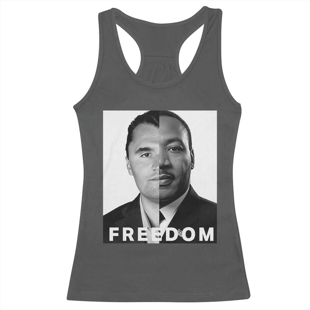 Freedom Charlie Kirk Racerback Tank Top Martin Luther King Jr - Wonder Print Shop