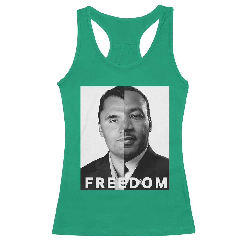 Freedom Charlie Kirk Racerback Tank Top Martin Luther King Jr - Wonder Print Shop